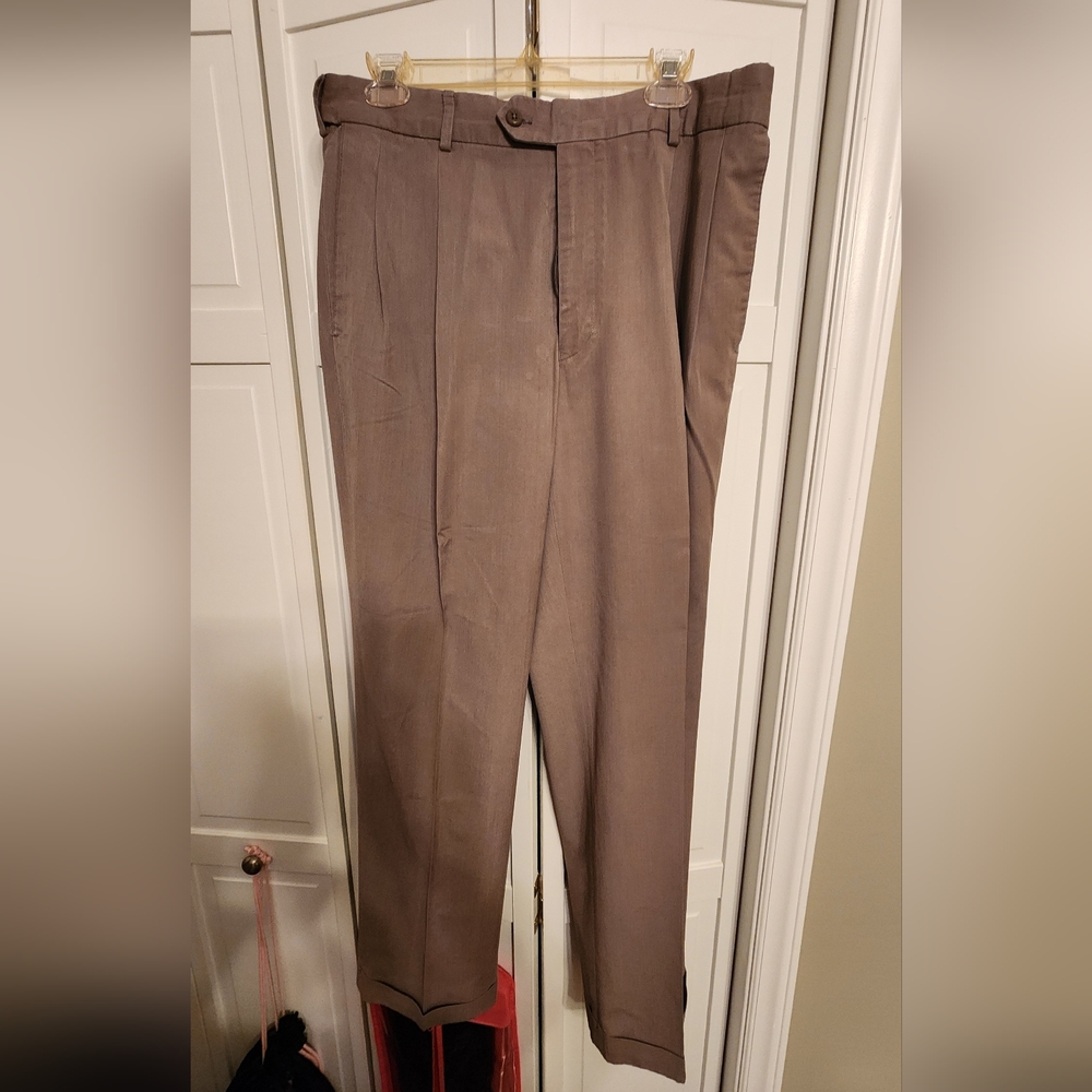 Men's Elegant Brown Dress Pants